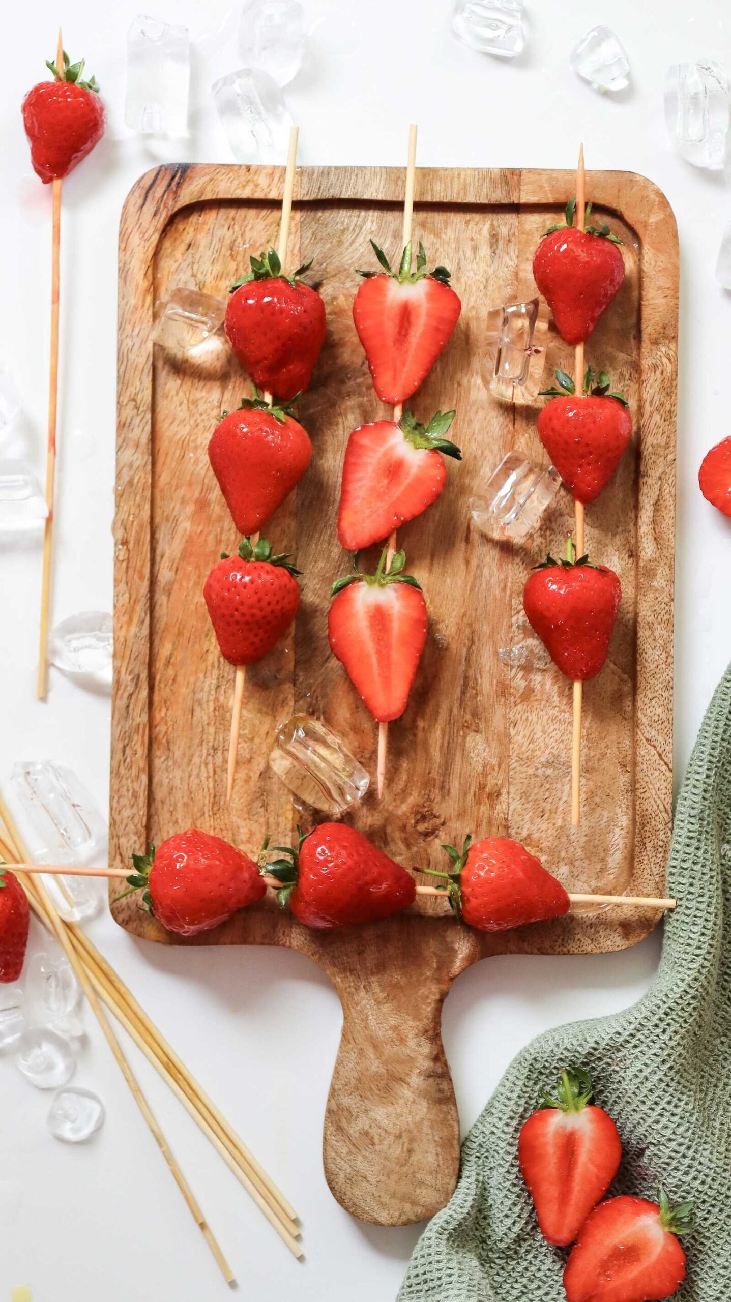 Strawberry Candied Fruit Skewers (Strawberry Tanghulu)- A Fresh Sweet Treat